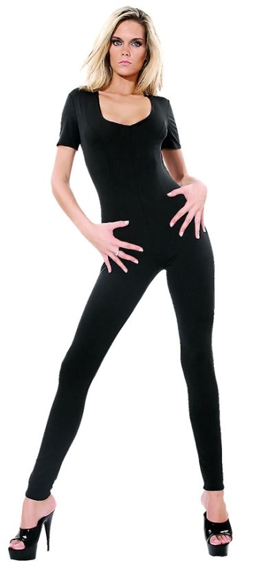 Elastický catsuit s krátkými rukávy