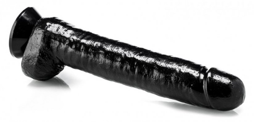 Černé dildo - Super John (33 x 7 cm)