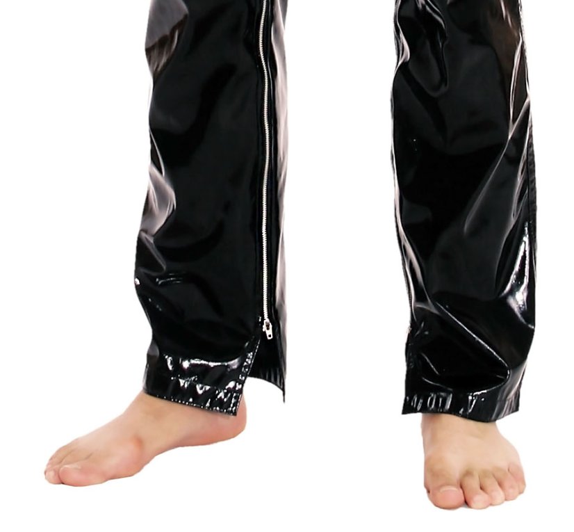 Lakové chapsy - detail nohavic