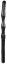 Čierne dildo - Deep'R Pulse (70 x 5,6 cm)