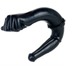 On one side a human fist, on the other side a horse dildo!