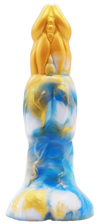 Dildo Wolorz 20 x 6 cm Gold-Blue - gb33565