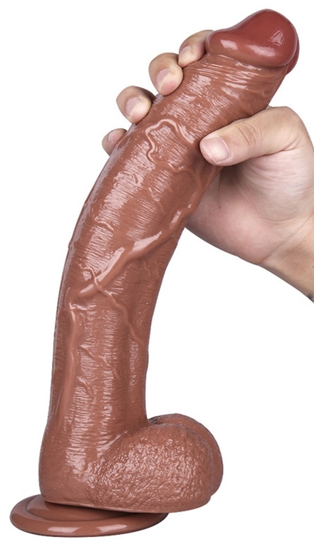 Realistic Dildo Enzo 25 x 5,3 cm Brown - gb33323