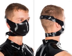 Latexová motorkářská maska