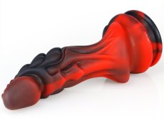 Dildo Dragon Zomay 18 x 6 cm Black-Red - gb39896