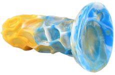 Dragonis Dildo 16 x 5.5 cm Gold-Blue - gb33593