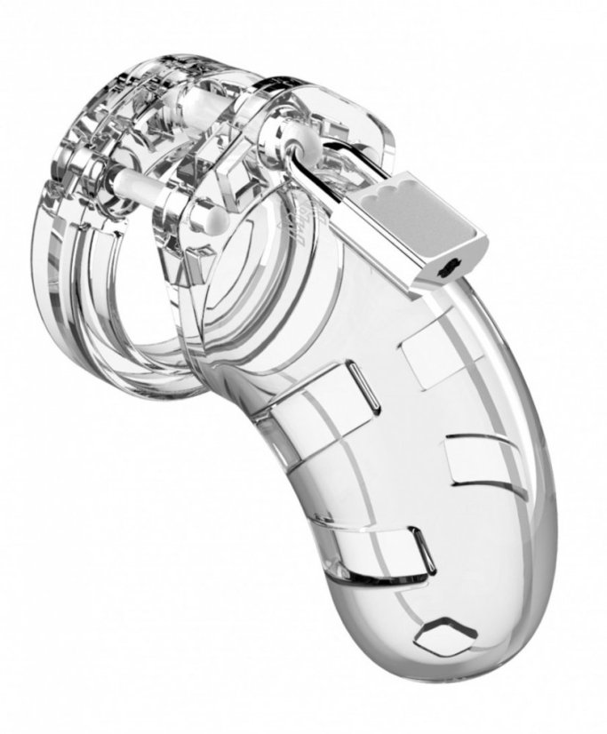 Pánsky pás cudnosti - ManCage 01 clear (9 x 3,5 cm)