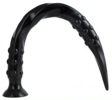 Dildo Pointed Twist S 40 x 3 cm Black - gb30026