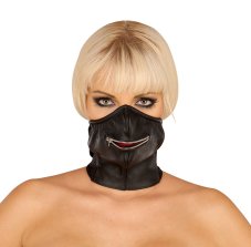 Leather muzzle with zipper