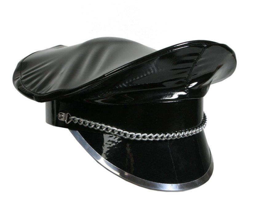 Lakovaná policajná čiapka - brigadírka