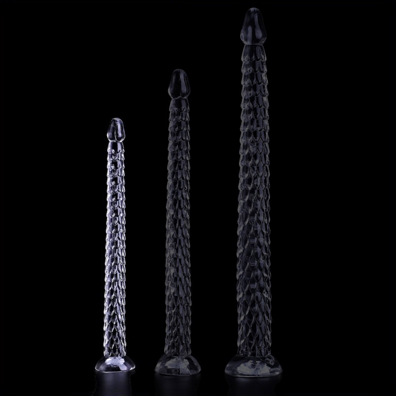 Armak S long transparent dildo 38 x 3,5 cm - gb17250