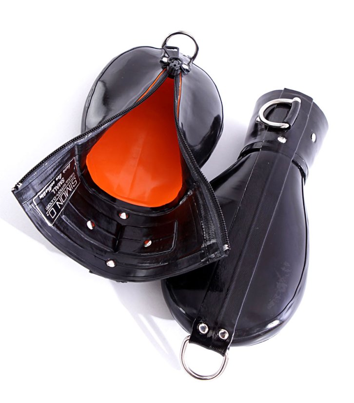 Latexové bondážní rukavice černé