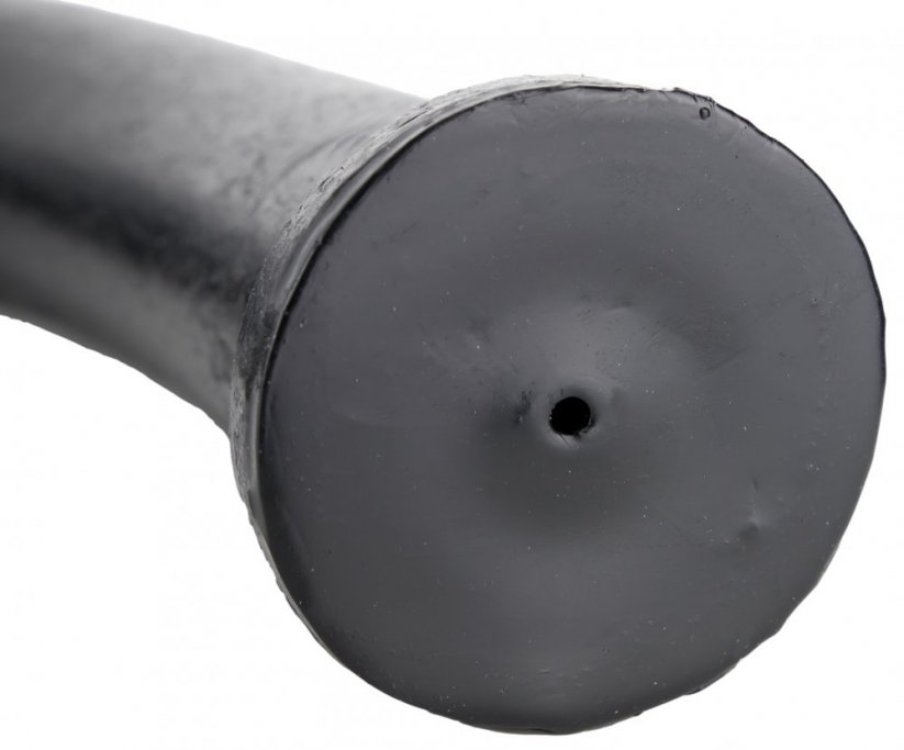 Černé hloubkové dildo - Squamata Spitting (88 x 6,5 cm) - detail