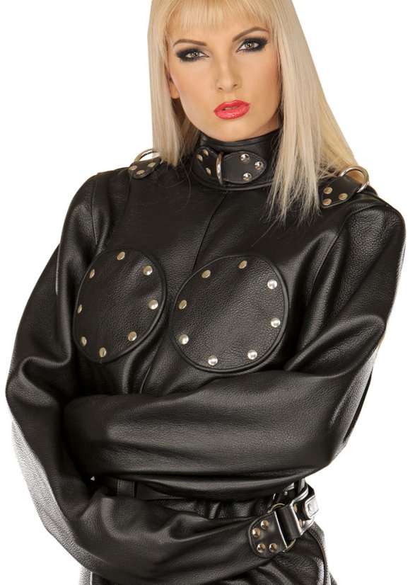 Kožená zvieracia kazajka pre BDSM - detail