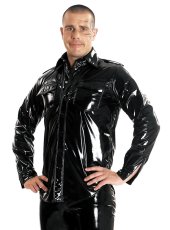 Pánska laková košeľa s dlhými rukávmi