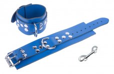 Leather Restraints "The Red" blue - gb14001