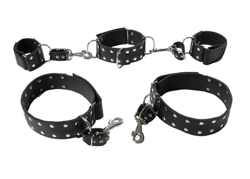 Kožená poutacia sada na suché zipsy - detail