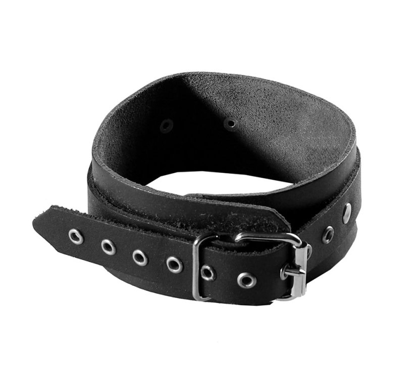 Basic leather collar - buckle