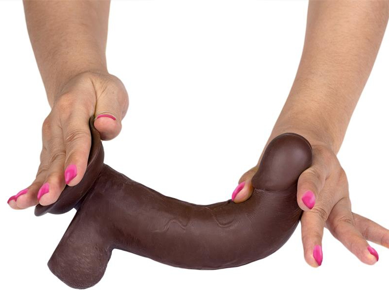 Realistic Dildo Slidy Cock 15 x 4 cm Brown - gb42519