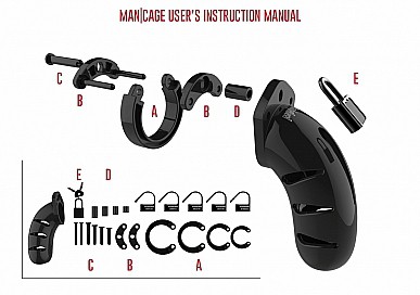 Pánsky pás cudnosti - ManCage 02 (9 x 4,2 cm)