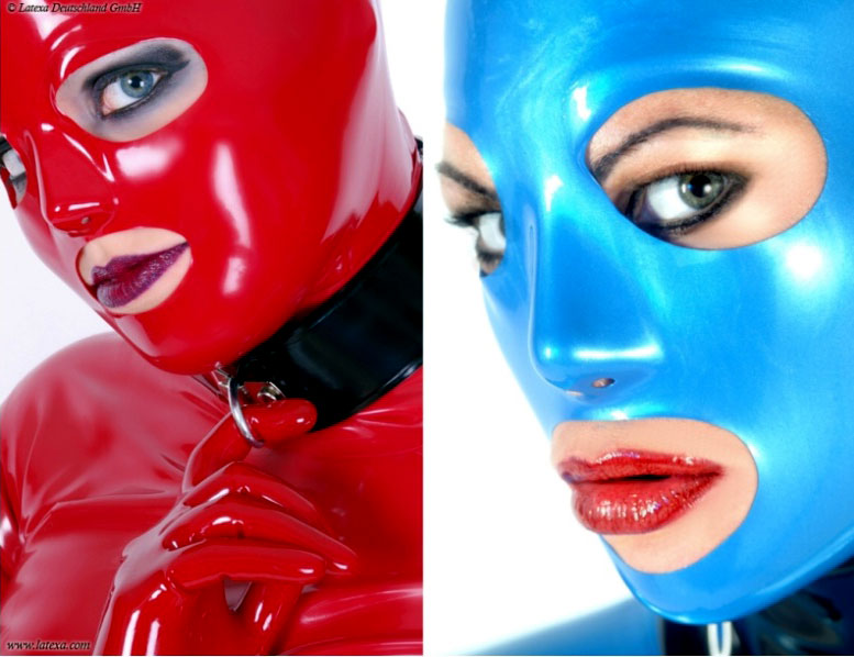 Anatomicky tvarovaná latexová maska - detail