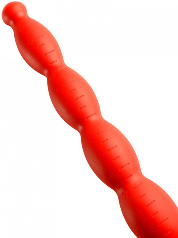 Long Stretch Worm Dildo N°2 (40 x 4 cm) Red - gb36526