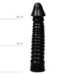 Černé dildo - Martin (26 x 5,5 cm)