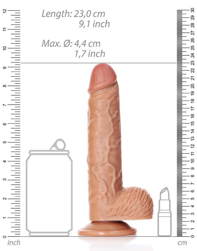 Envy Straight RealRock Dildo 17 x 4,4 cm Latino - gb44880