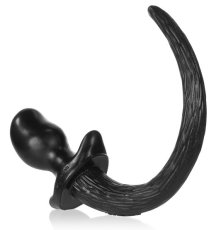 Anální kolík - psí ocásek OB černý S (8 x 4 cm) - gb28860