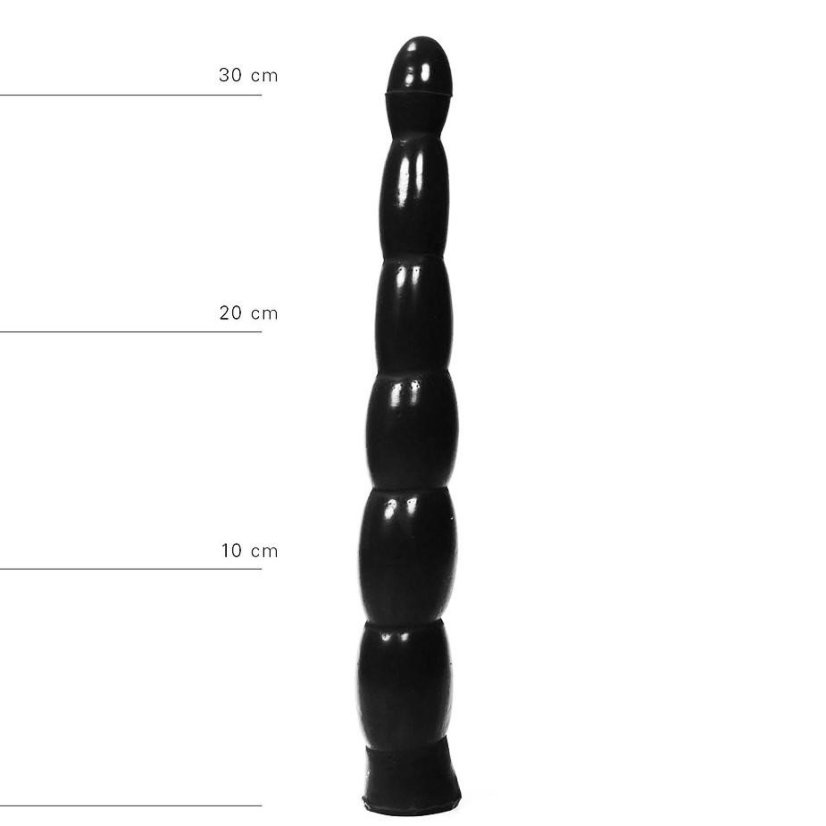 Černé dildo - Leo (31 x 4,5 cm)