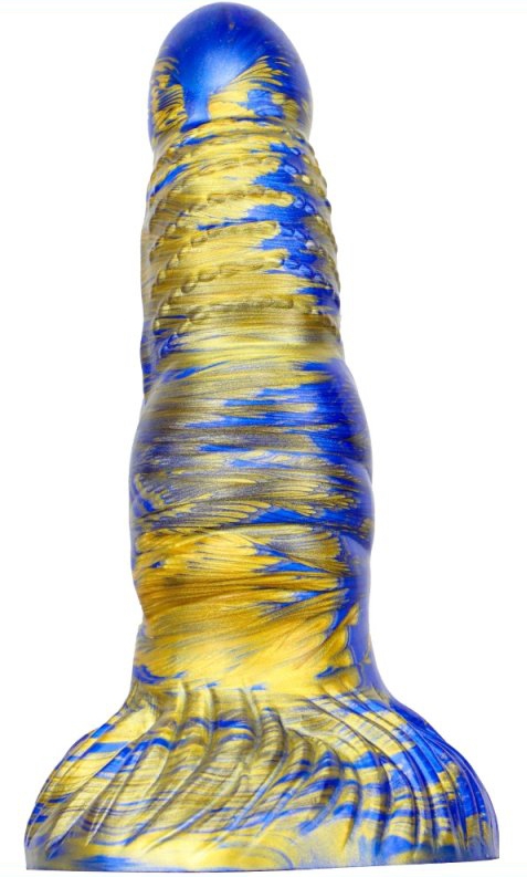 Dildo Fantasy Nirp 15 x 5,3 cm Blue-Gold - gb45135