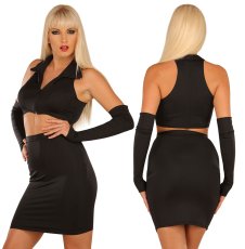 Středně dlouhá elastická sukně