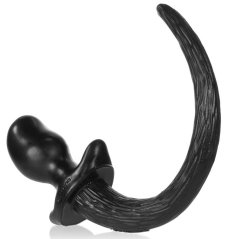 Anální kolík - psí ocásek OB černý M (9,5 x 5 cm) - gb29003