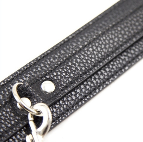 Obojok s vodidlom z umelej vzorovanej kože