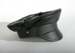 Kožená policejní čepice (brigadýrka)