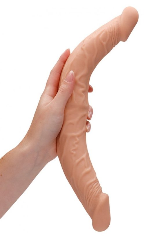 Double dildo Realrock 36 x 4,4 cm Flesh - gb39621