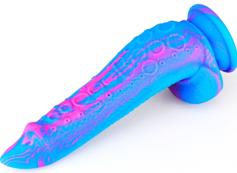 Silicone Dildo Inkipus 18 x 5,5 cm Blue-Pink - gb33434