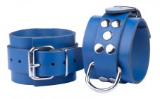 Leather Restraints "The Red" blue - gb14001