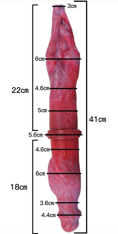 Double Dildo Hand Monster 42 x 6 cm - gb41963
