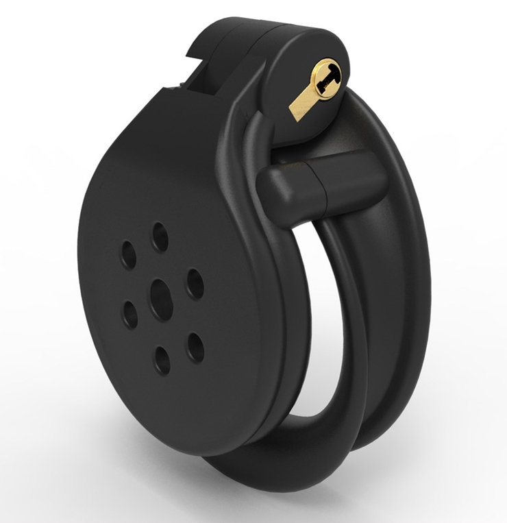 Pánsky pás cudnosti - Flat Zone čierny (2,5 cm)