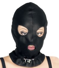 Kožená maska s úzkym obojkom