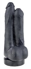 Čierne dildo - Kevin & Dylan (16 x 7,5 cm)