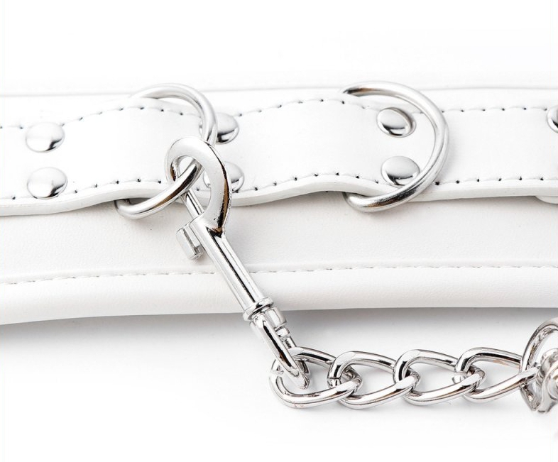 White padded ankle cuffs