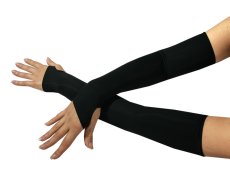 Dlhé strečové rukavice s voľnou dlaňou