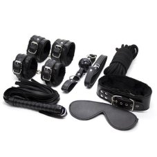 Černá BDSM sada (7 dílů) Černá BDSM sada (7 dílů)