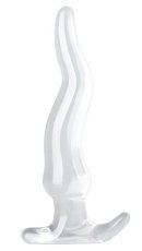 Anální kolík - Lieps transparent M 18 x 4 cm - gb42620