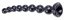 Černé kuličkové dildo - Big Snake Beads (45 x 4,5 cm)