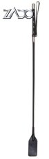 Riding crop with leather tip