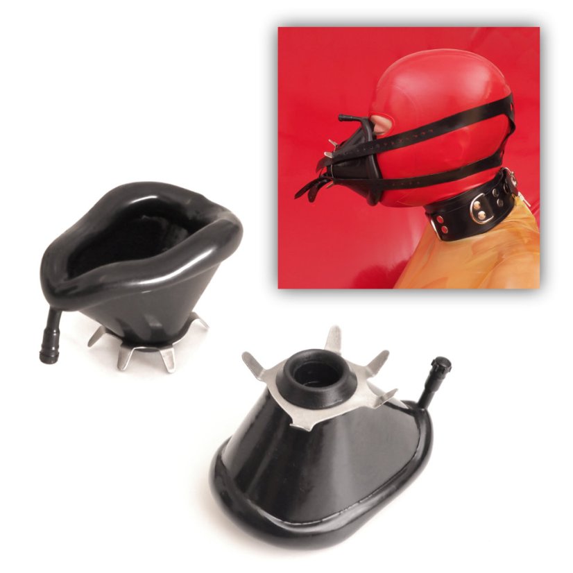 Gumová resuscitační maska (dýchací náhubek)