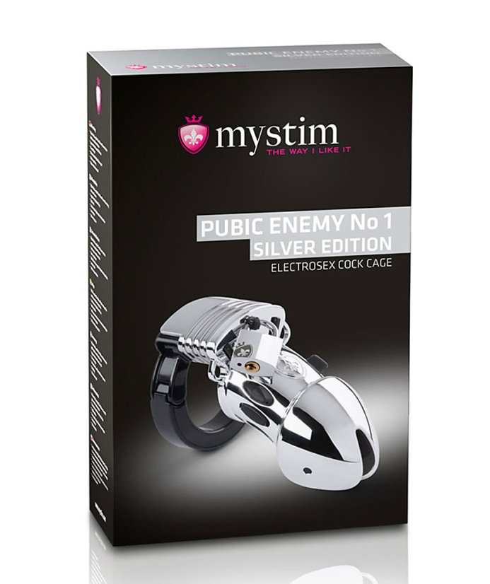 Pás cudnosti pre mužov - Pubic Enemy No 1 - Silver Edition - balenie